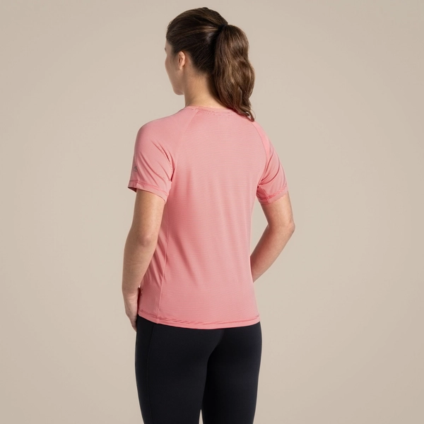 craghoppers Women's Ellie Short Sleeved T-Shirt | Coral Reef