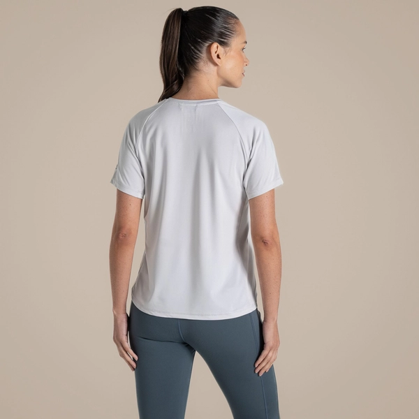 craghoppers Women's Ellie Short Sleeved T-Shirt | Lunar Grey
