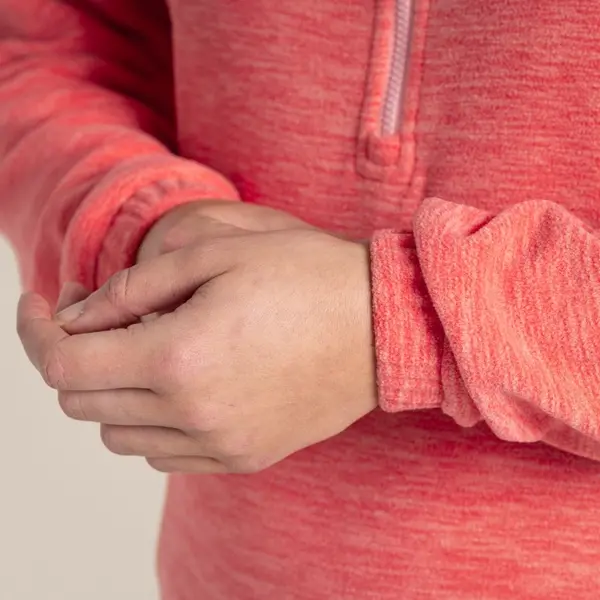 Craghoppers Women's Esk Hooded Half Zip Fleece | Coral Reef