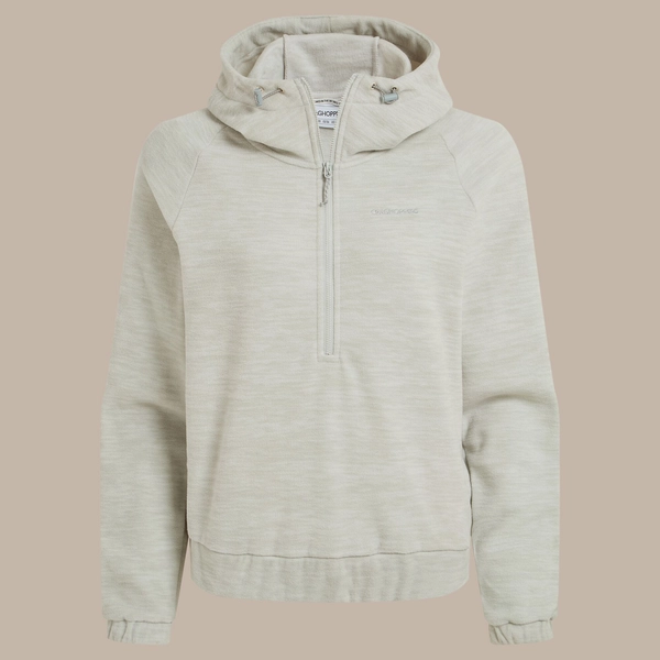 Craghoppers Women's Esk Hooded Half Zip Fleece | Lunar Grey