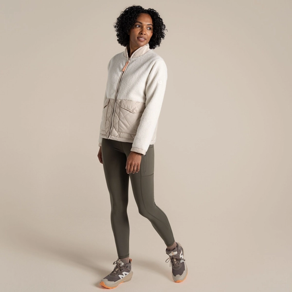 Craghoppers Women's Jamea Hybrid Insulating Jacket | Ecru / Stone