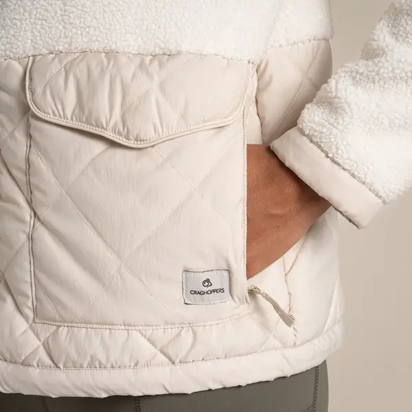 Craghoppers Women's Jamea Hybrid Insulating Jacket | Ecru / Stone