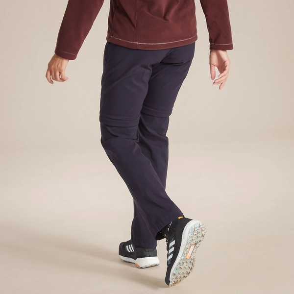 craghoppers Women's Kiwi Pro II Convertible Trousers | Dark Navy
