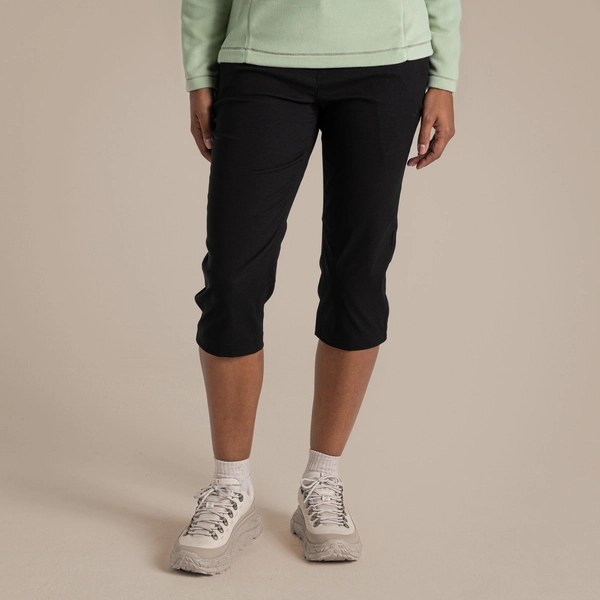 craghoppers Women's Kiwi Pro II Crop Trousers | Black