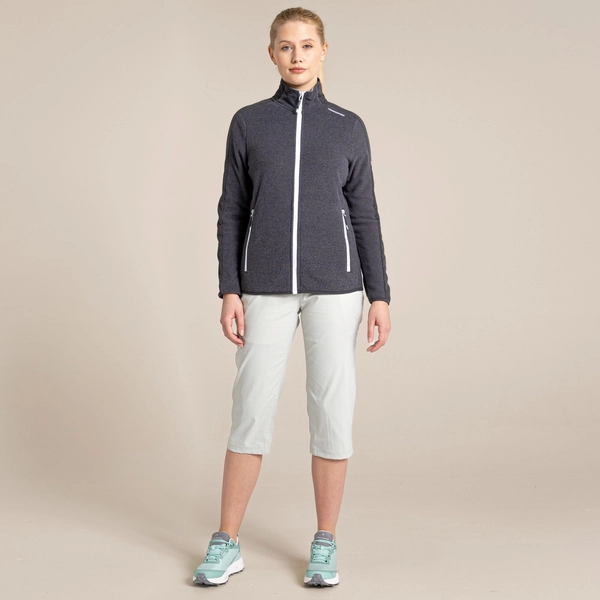 Craghoppers Women's Kiwi Pro II Crop Trousers | Dove Grey