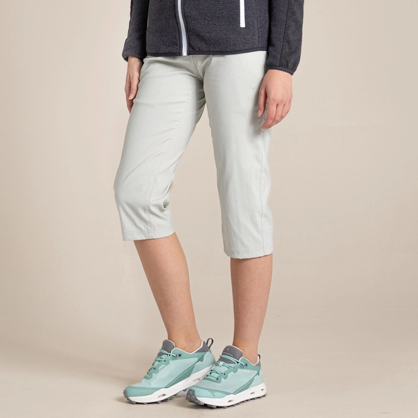 Craghoppers Women's Kiwi Pro II Crop Trousers | Dove Grey