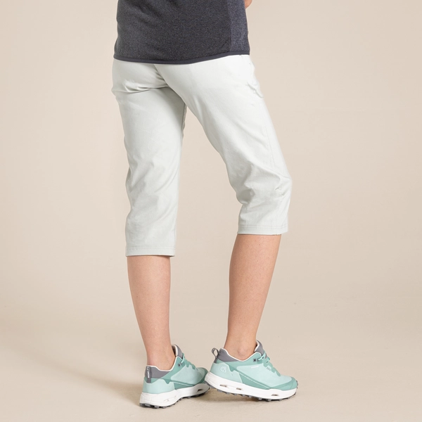 craghoppers Women's Kiwi Pro II Crop Trousers | Dove Grey