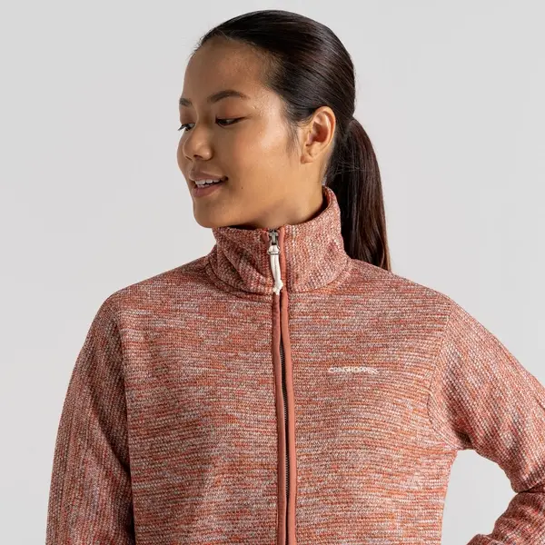 Craghoppers Women's Mabel Full Zip Fleece | Warm Russet