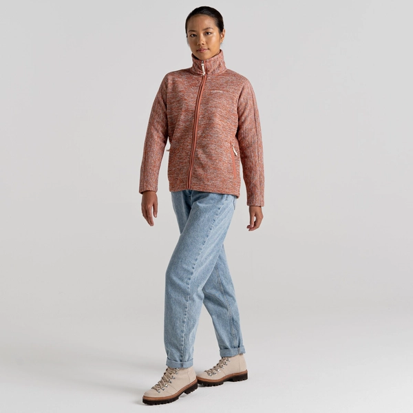 craghoppers Women's Mabel Full Zip Fleece | Warm Russet