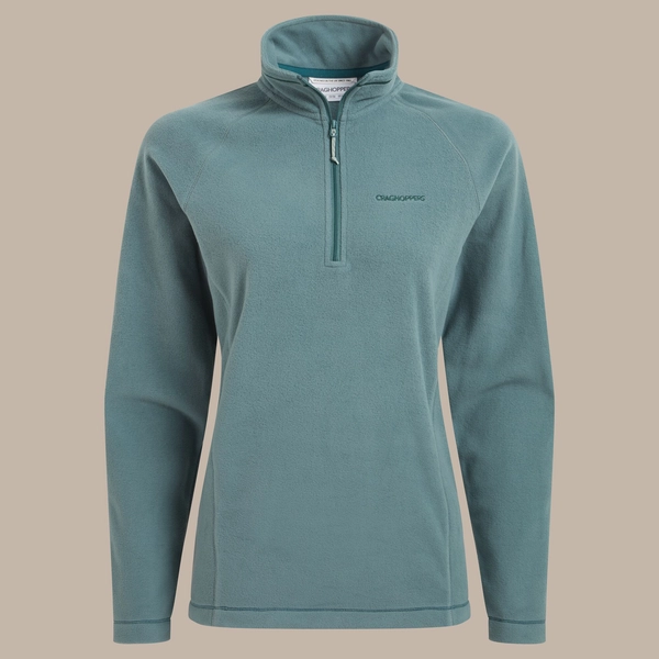 Craghoppers Women's National Trust Miska Half Zip Fleece | Atlantic