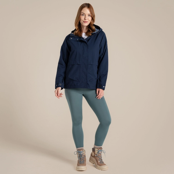 Craghoppers Women's National Trust Tambrook Waterproof Jacket | Blue Navy