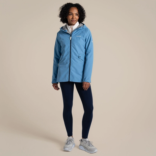 Craghoppers Women's Ortega Waterproof Jacket | Seaside Blue
