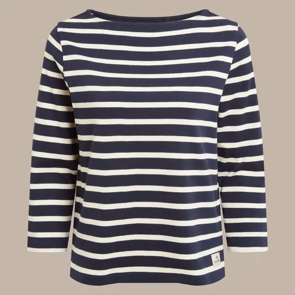 Craghoppers Women's Painne Long Sleeve Top | Blue Navy Stripe