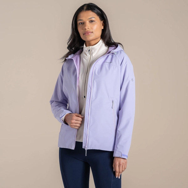 Craghoppers Women's Solla Waterproof Jacket | Parma Violet