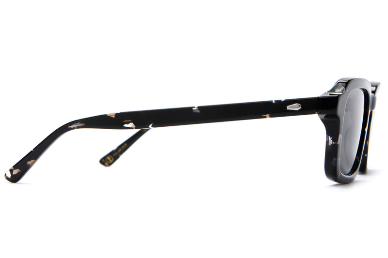 Crap Eyewear The Heavy Tropix Green-frame Sunglasses With Brown-tinted Lenses On A White Background