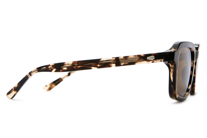 Crap Eyewear The Heavy Tropix Green-frame Sunglasses With Brown-tinted Lenses On A White Background