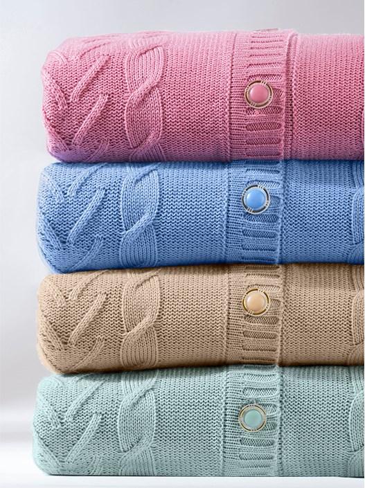 Creation L Beige Cable Knit Button Up Vest From Creation L