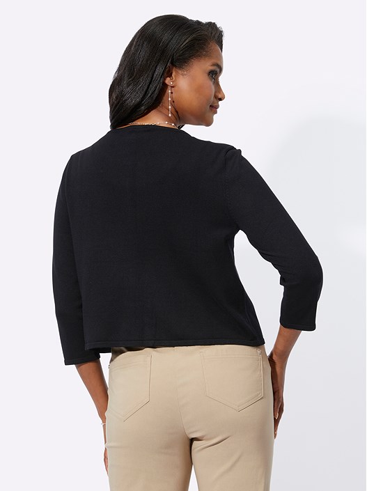 Creation L Black Clasp Detail Bolero From Creation L