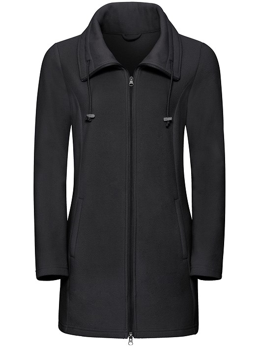 Creation L Black Long Fleece Jacket From Creation L
