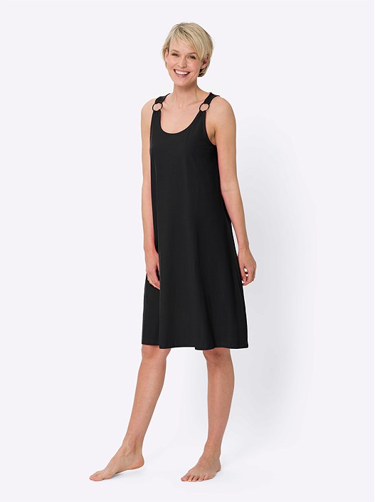 Creation L Black O-Ring Beach Dress From Creation L