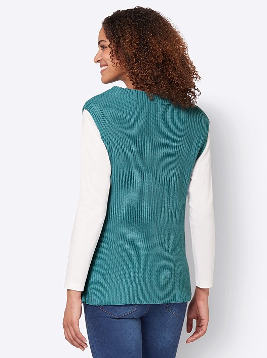 Creation L Camel Sleeveless Sweater From Creation L