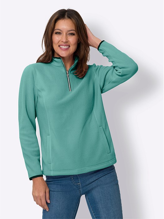 Creation L Chalk Mint Zip Fleece Cardigan From Creation L