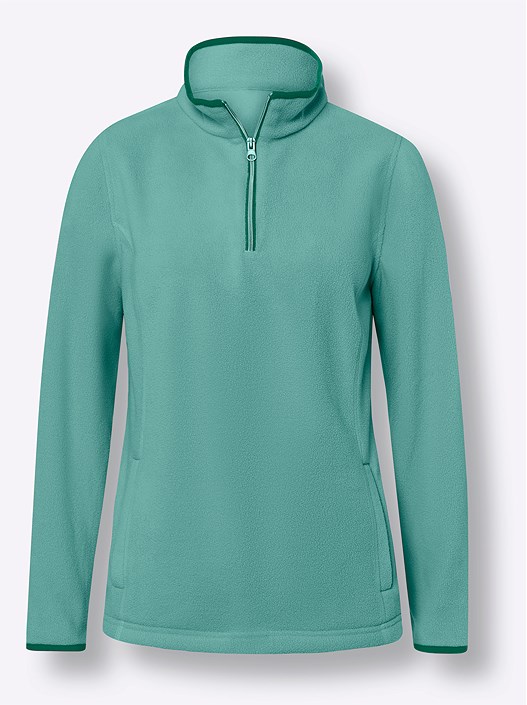 Creation L Chalk Mint Zip Fleece Cardigan From Creation L