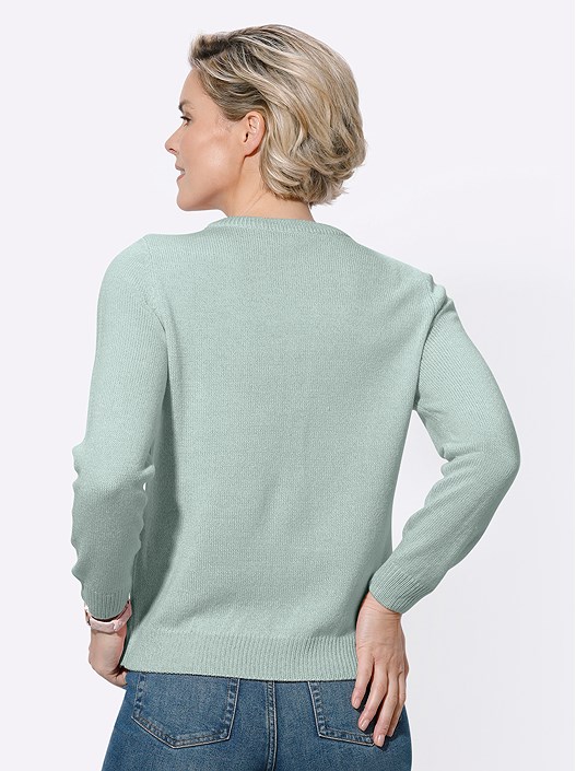 Creation L Chalky-Mint-Mottled Sweater From Creation L