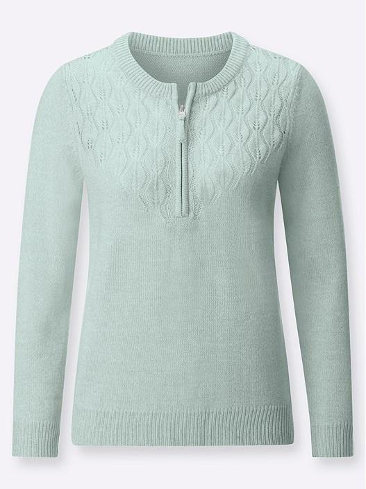 Creation L Chalky-Mint-Mottled Sweater From Creation L