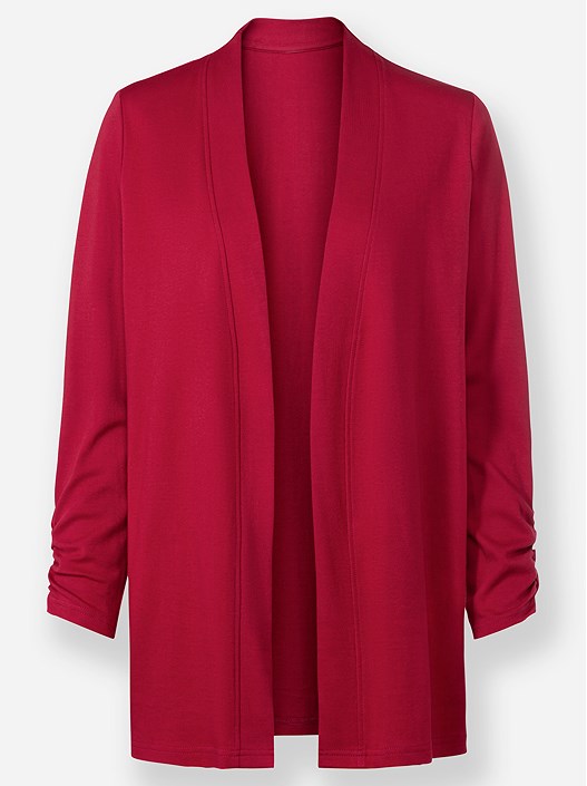 Creation L Cherry Gathered Sleeve Cardigan From Creation L