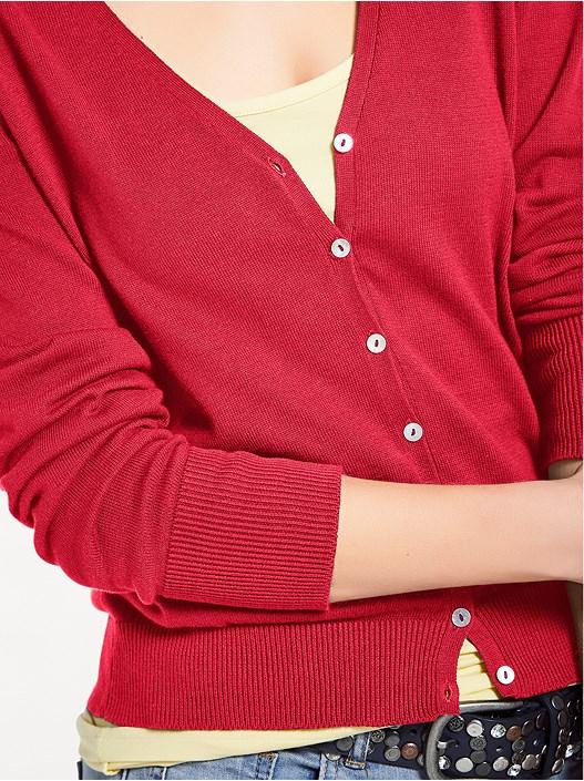 Creation L Coral V-Neck Button Up Cardigan From Creation L