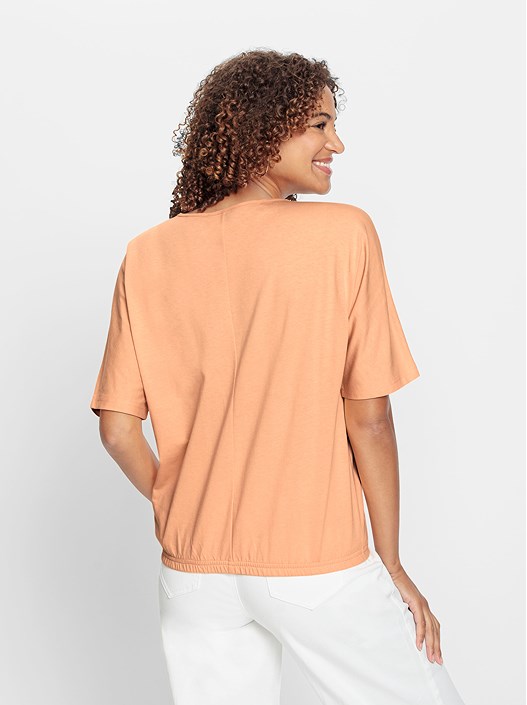 Creation L Apricot Batwing Sleeve Shirt