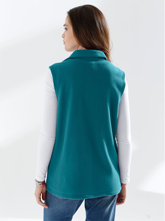 Creation L Black Cozy Fleece Vest