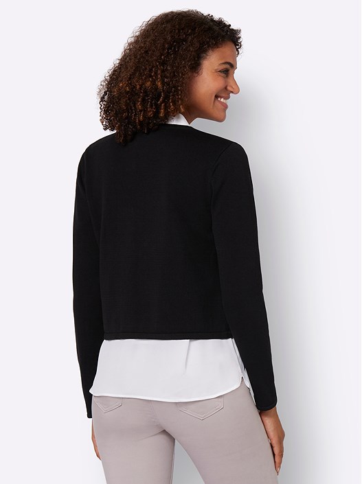 Creation L Black Cropped Bolero From Creation L