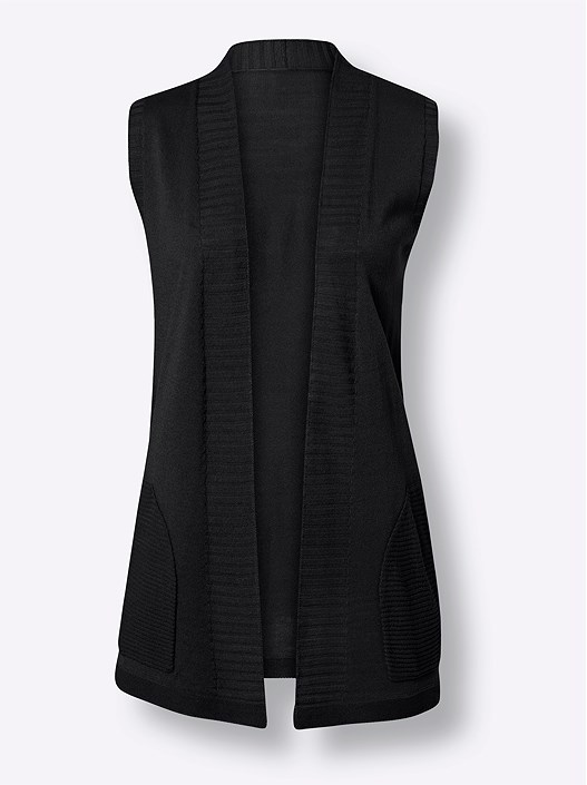Creation L Black Knit Vest From Creation L