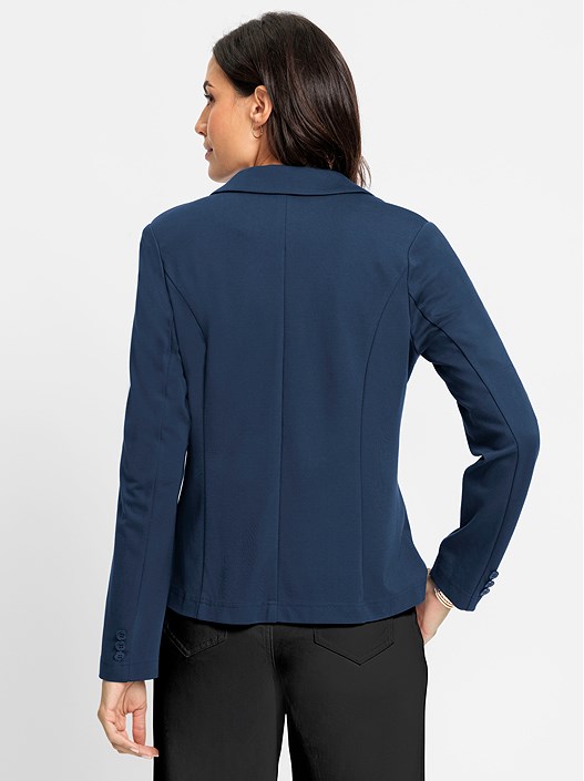 Creation L Dark Blue Jersey Blazer
