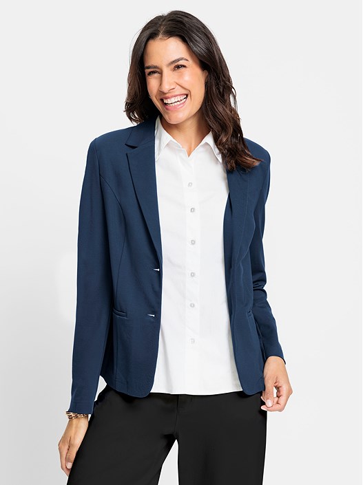 Creation L Dark Blue Jersey Blazer