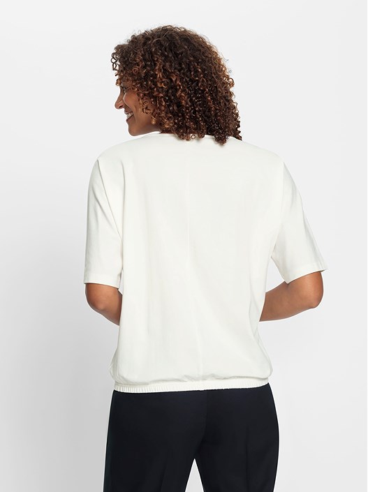 Creation L Ecru Batwing Sleeve Shirt