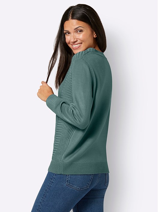 Creation L Jade Cable Knit Sweater From Creation L