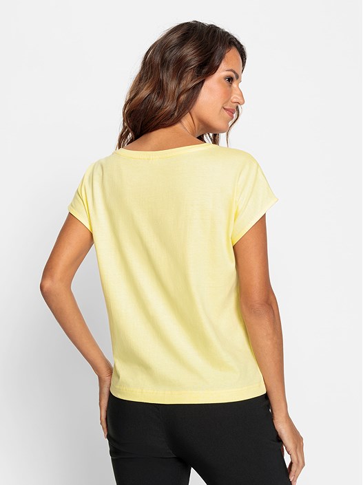 Creation L Lemon Eyelet Embroidered Shirt