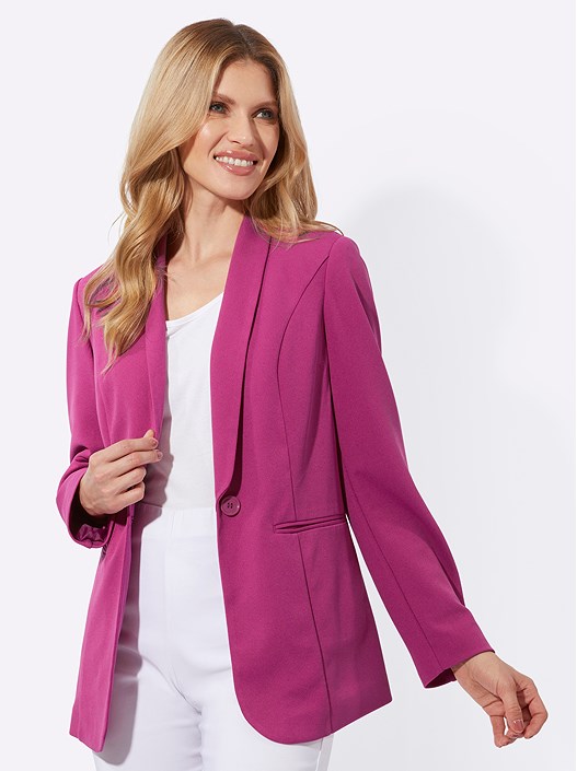 Creation L Magenta Shawl Collar Blazer