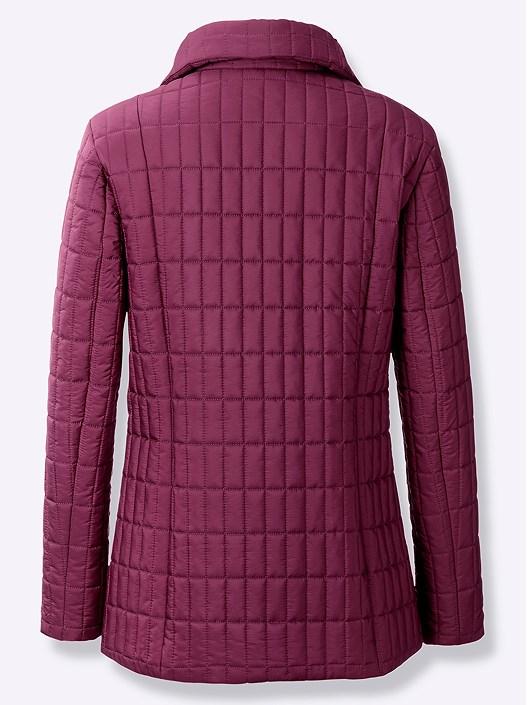 Creation L Mauve Quilted Zip Up Jacket