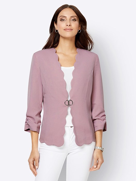 Creation L Mauve Wavy Edge Jacket