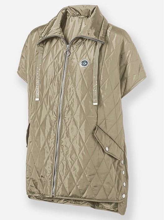 Creation L Mud Quilted Zip Up Vest