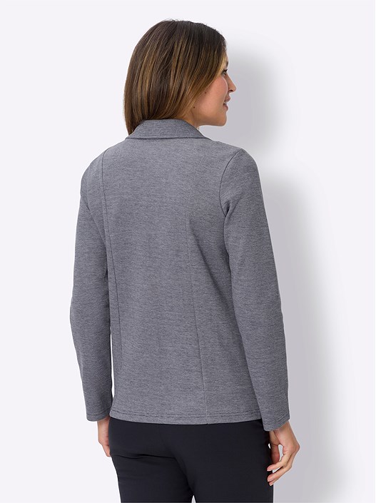 Creation L Navy-Mottled Mottled Jersey Blazer