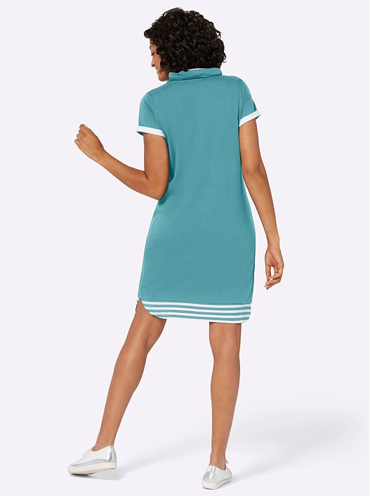 Creation L Ocean Stripe Trim Dress From Creation L
