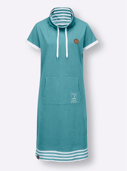 Creation L Ocean Stripe Trim Dress From Creation L