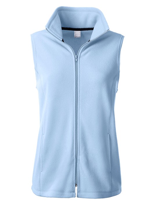 Creation L Pale Blue Cozy Fleece Vest