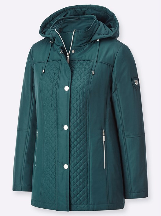 Creation L Petrol Quilted Panel Jacket