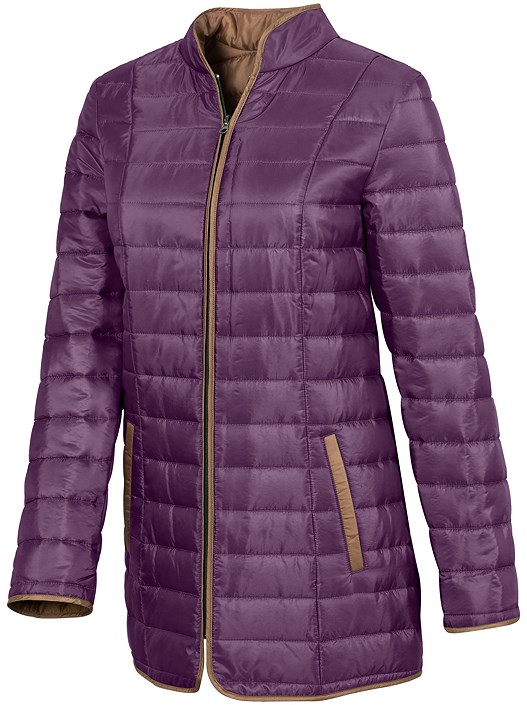 Creation L Plum Quilted Puffer Jacket